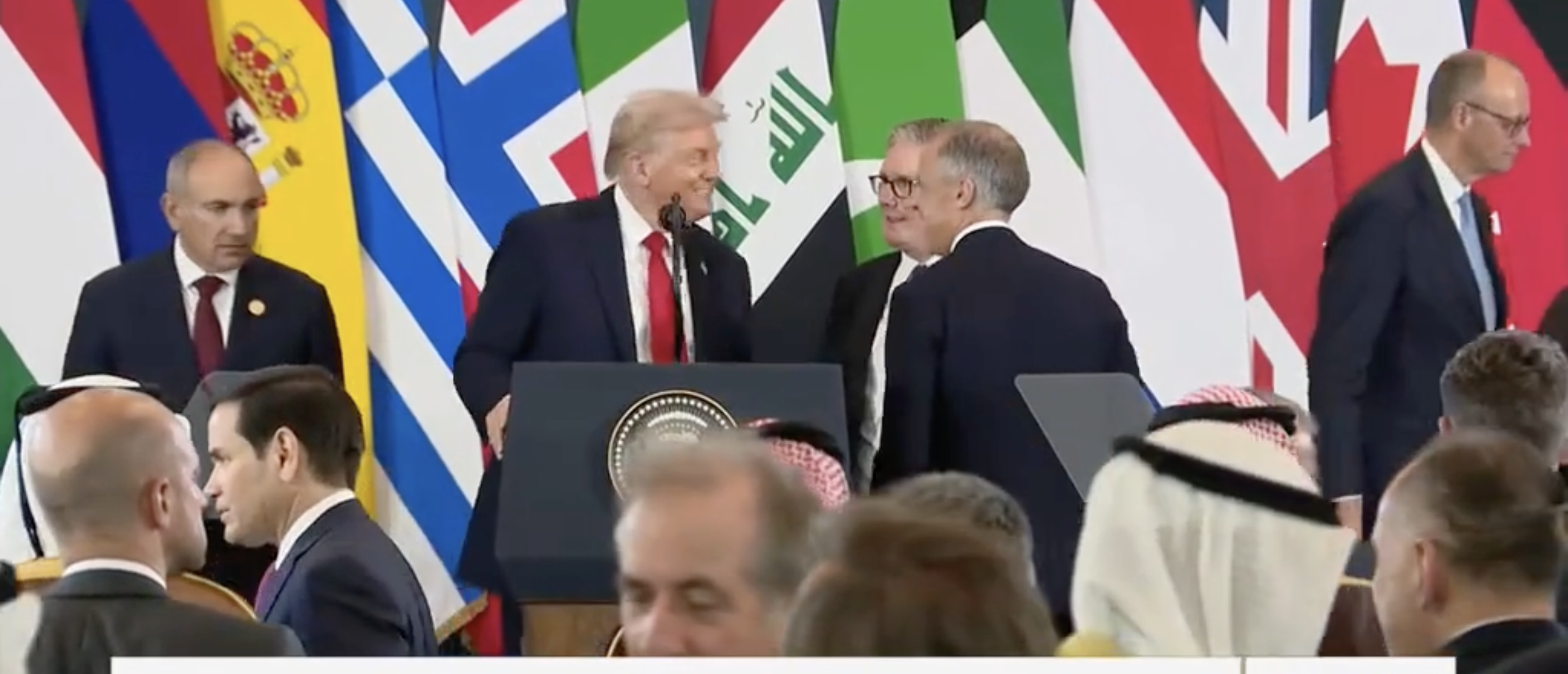 ‘Glad You Upgraded Me’: Trump, Canadian Prime Minister Exchange Jokes In Hot Mic Moment